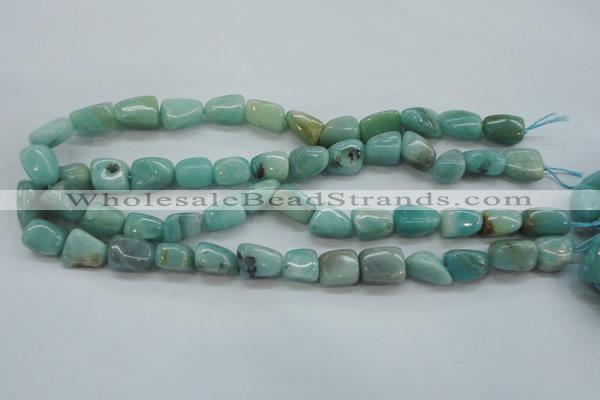 CAM658 15.5 inches 10*14mm nuggets amazonite gemstone beads