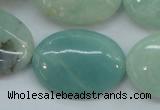 CAM665 15.5 inches 22*30mm oval amazonite gemstone beads