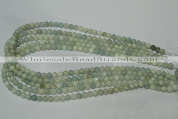 CAM701 15.5 inches 6mm round natural amazonite gemstone beads