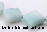 CAM71 6*16*16mm rhombic natural amazonite beads Wholesale