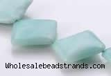 CAM72 7*18*18mm rhombic natural amazonite beads Wholesale