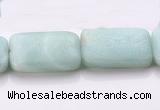 CAM74 18*25mm rectangle natural amazonite beads Wholesale