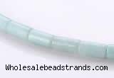 CAM75 4*8mm column natural amazonite gemstone beads wholesale