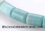 CAM76 13*15mm natural amazonite column gemstone beads Wholesale