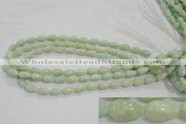 CAM860 15.5 inches 8*13mm teardrop natural Russian amazonite beads