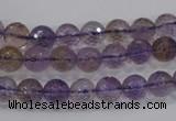 CAN08 15.5 inches 6mm faceted round natural ametrine gemstone beads