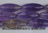 CAN178 15.5 inches 12*30mm rice natural ametrine gemstone beads