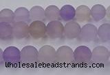 CAN200 15.5 inches 4mm round matte ametrine beads wholesale