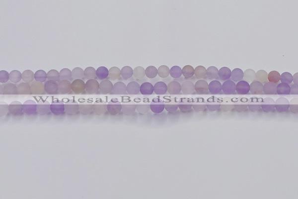 CAN201 15.5 inches 6mm round matte ametrine beads wholesale