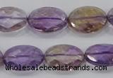 CAN33 15.5 inches 13*18mm faceted oval natural ametrine beads