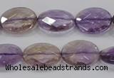 CAN56 15.5 inches 12*16mm faceted oval natural ametrine beads