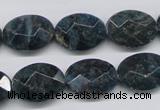 CAP10 15.5 inches 15*20mm faceted oval apatite gemstone beads wholesale