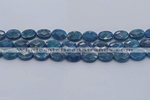 CAP391 15.5 inches 12*16mm faceted oval apatite gemstone beads