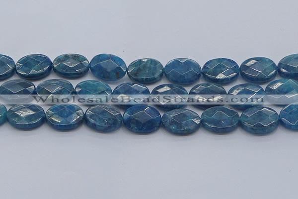 CAP393 15.5 inches 15*20mm faceted oval apatite gemstone beads