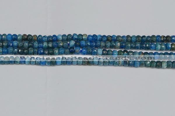 CAP528 15.5 inches 3*5mm faceted rondelle apatite gemstone beads