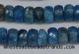 CAP529 15.5 inches 4*7mm faceted rondelle apatite gemstone beads