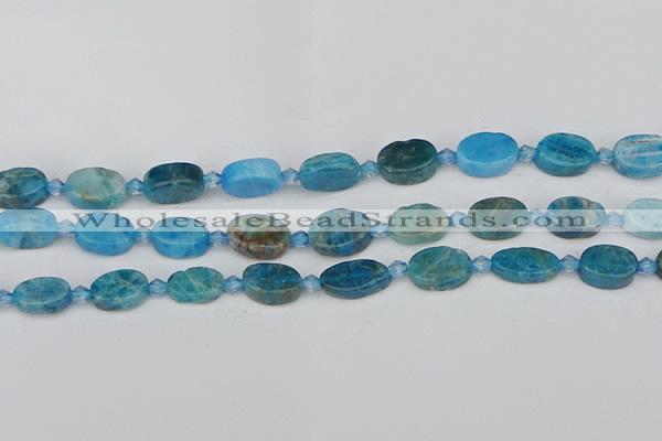 CAP550 15.5 inches 8*12mm oval apatite gemstone beads