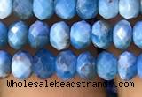 CAP616 15.5 inches 3*5mm faceted rondelle apatite gemstone beads