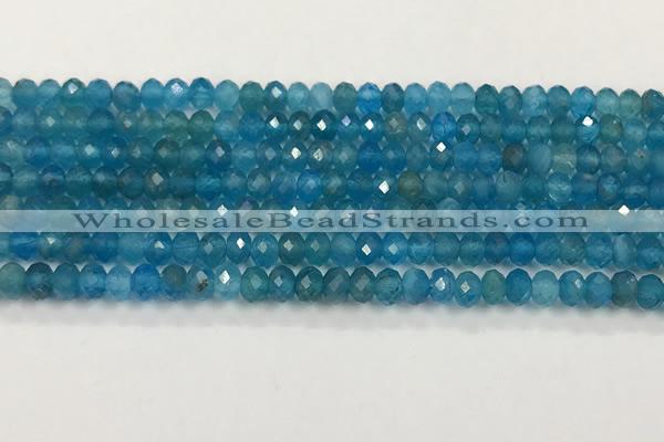 CAP623 15.5 inches 3*4mm faceted rondelle apatite beads