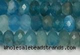 CAP624 15.5 inches 2.5*4mm faceted rondelle apatite beads