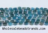 CAP700 15.5 inches 6*8mm faceted oval apatite beads