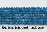 CAP705 15.5 inches 6mm faceted round apatite gemstone beads wholesale