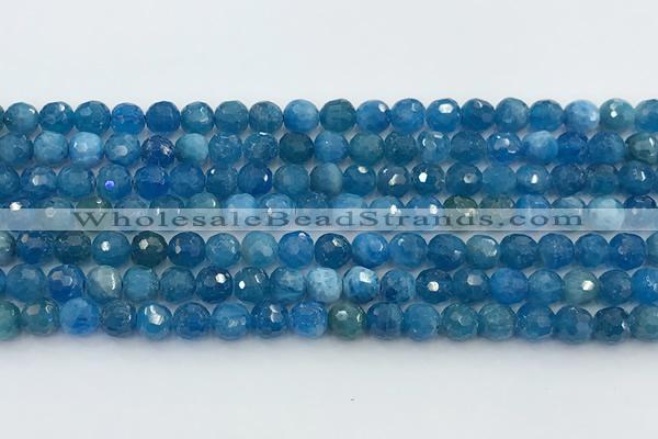 CAP705 15.5 inches 6mm faceted round apatite gemstone beads wholesale