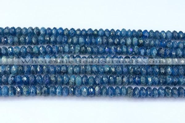 CAP747 15 inches 4*6mm faceted rondelle apatite beads