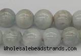 CAQ106 15.5 inches 16mm round AB grade natural aquamarine beads