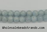 CAQ107 15.5 inches 4mm round A grade natural aquamarine beads