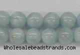 CAQ110 15.5 inches 10mm round A grade natural aquamarine beads