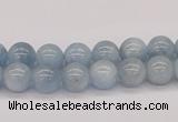 CAQ115 15.5 inches 6mm round AA grade natural aquamarine beads