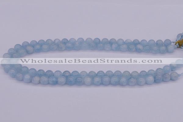 CAQ123 15.5 inches 8mm round AAA grade natural aquamarine beads