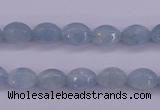 CAQ132 15.5 inches 7*10mm faceted rice natural aquamarine beads