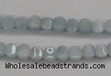 CAQ133 15.5 inches 6*6mm lantern natural aquamarine beads