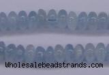 CAQ138 15.5 inches 3*6mm rondelle natural aquamarine beads