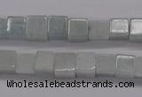 CAQ140 15.5 inches 8*8mm cube natural aquamarine beads wholesale