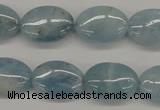 CAQ145 15.5 inches 13*18mm oval natural aquamarine beads wholesale