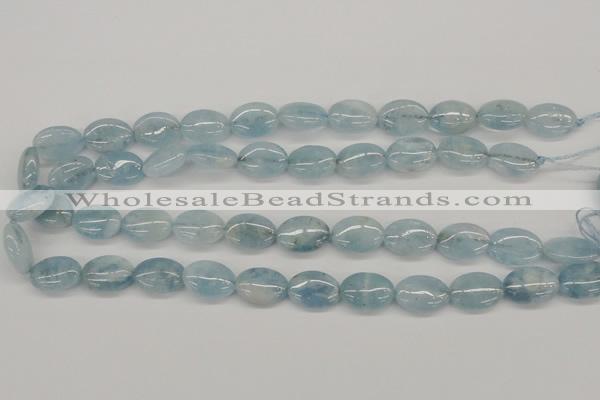 CAQ145 15.5 inches 13*18mm oval natural aquamarine beads wholesale