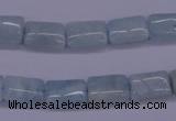 CAQ152 15.5 inches 8*12mm rectangle natural aquamarine beads