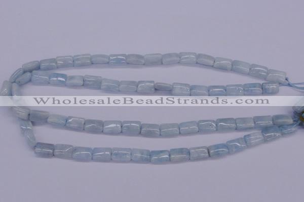 CAQ152 15.5 inches 8*12mm rectangle natural aquamarine beads