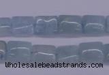 CAQ153 15.5 inches 10*12mm rectangle natural aquamarine beads