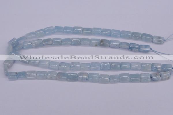 CAQ153 15.5 inches 10*12mm rectangle natural aquamarine beads