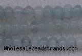 CAQ161 15.5 inches 3*4mm rondelle natural aquamarine beads