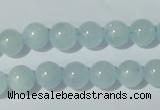 CAQ202 15.5 inches 10mm round natural aquamarine beads wholesale