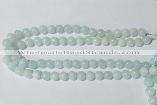 CAQ203 15.5 inches 12mm round natural aquamarine beads wholesale