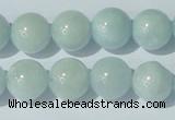 CAQ204 15.5 inches 13mm round natural aquamarine beads wholesale