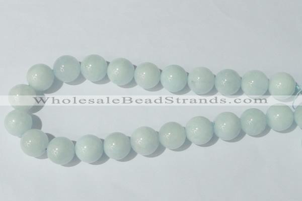 CAQ207 15.5 inches 18mm round natural aquamarine beads wholesale