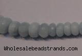 CAQ311 15.5 inches 5*7mm – 8*14mm faceted rondelle aquamarine beads