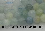 CAQ431 15.5 inches 6mm round natural aquamarine beads wholesale